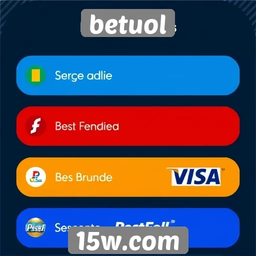Métodos de pagamento disponíveis no Betuol